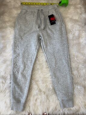 ⭐️ Men’s small Gray Sweat Joggers with Embossed Side Logo SELKIRK